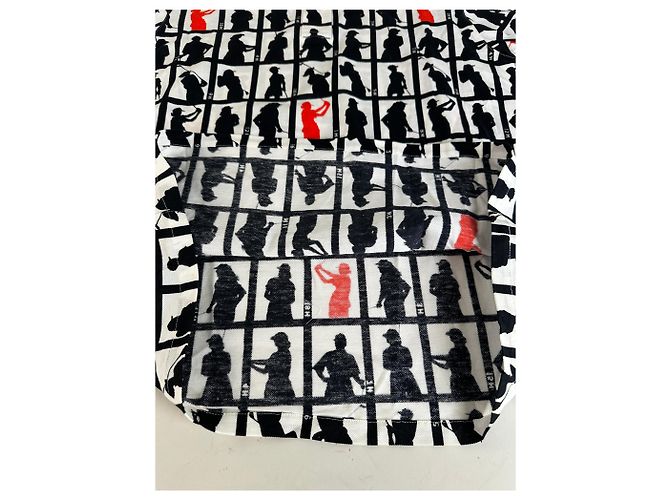 Giacca Vintage Dior in cotone Nero Bianco Rosso L - vista 12