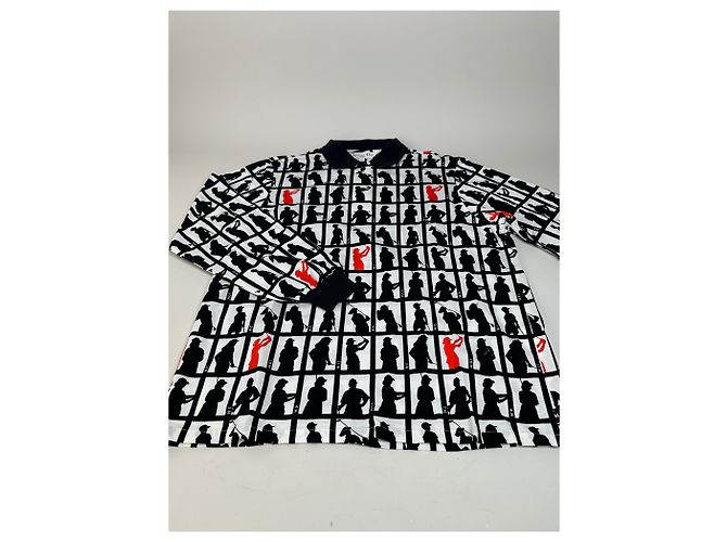 Giacca Vintage Dior in cotone Nero Bianco Rosso L - vista 4