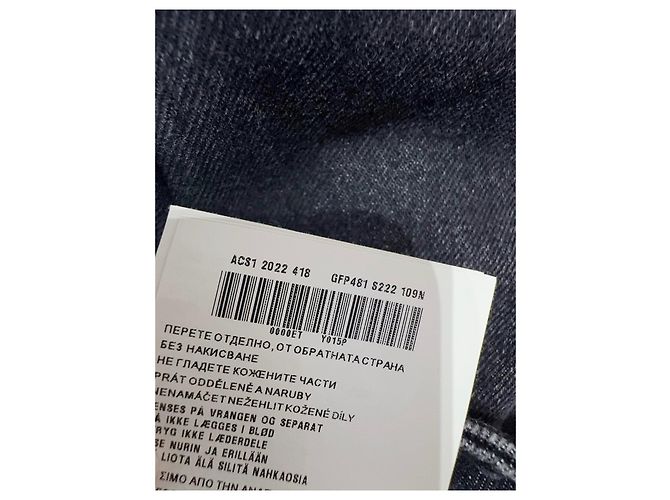 Vaqueros Prada de Denim con Parche Logo Triangular Multicolor - vista 6