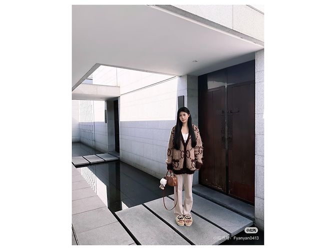 Gucci Strickjacke aus Wolle und Mohair Mehrfarben - Ansicht 9