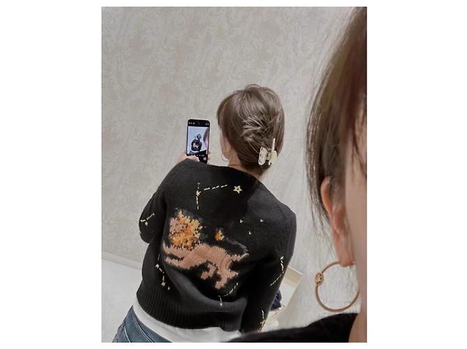 Dior Constellation Cardigan Wolle Mehrfarbig Mehrfarben - Ansicht 7