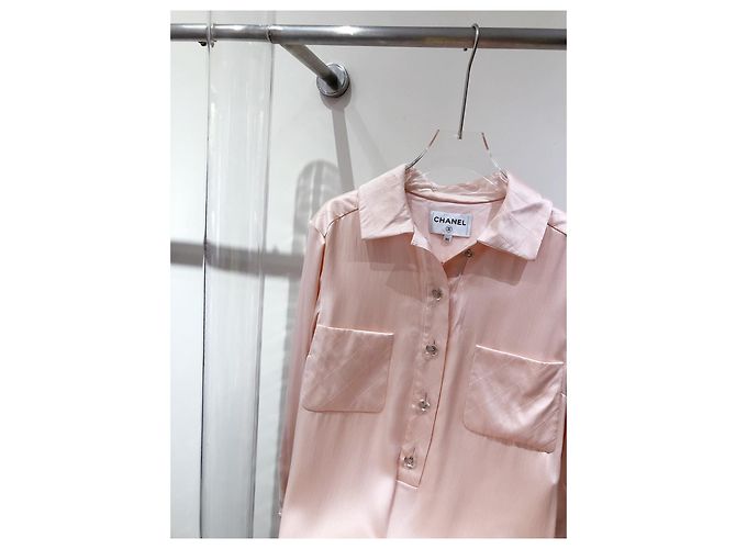 Vestido Chanel de seda rosa Multicolor - vista 3
