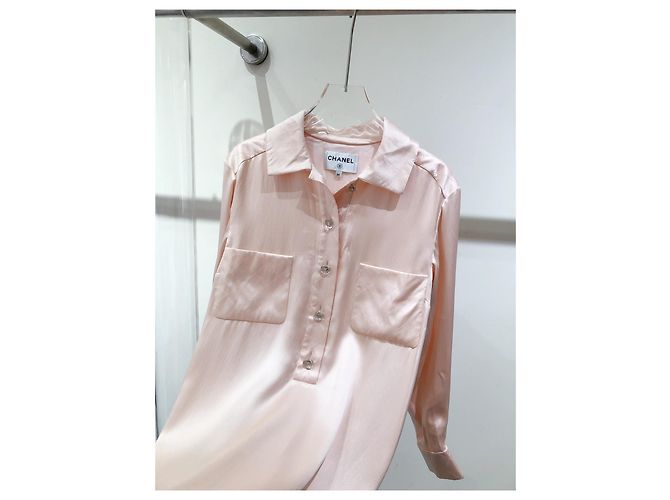 Vestido Chanel de seda rosa Multicolor - vista 4