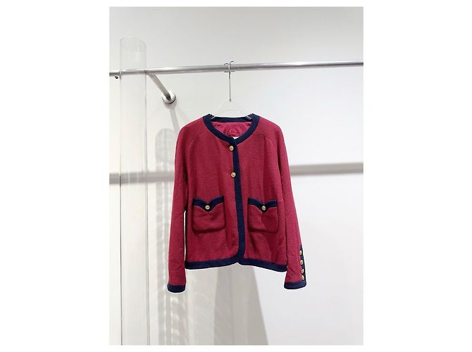 Chanel Tweed Jacke und Rock Set Größe 38 Mehrfarben - Ansicht 2