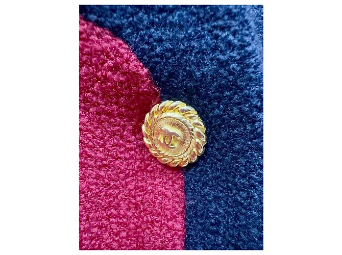 Chanel Tweed Jacke und Rock Set Größe 38 Mehrfarben - Ansicht 4