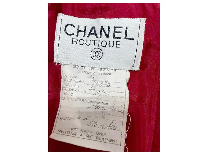 Chanel Tweed Jacke und Rock Set Größe 38 Mehrfarben - Ansicht 6