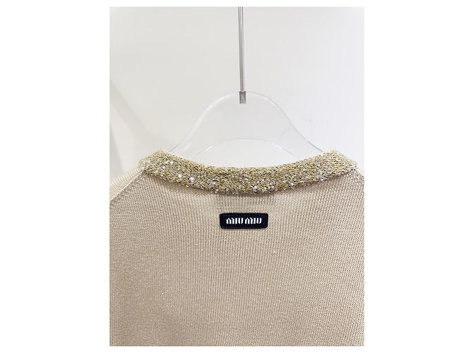 Miu Miu Pailletten Cardigan aus Baumwolle Mehrfarben - Ansicht 4