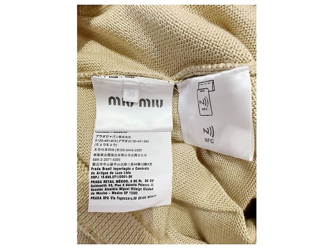 Miu Miu Pailletten Cardigan aus Baumwolle Mehrfarben - Ansicht 6