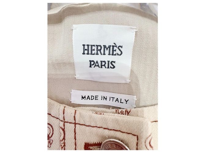 Abrigo Hermès de algodón con estampado Pig-nose Multicolor - vista 2