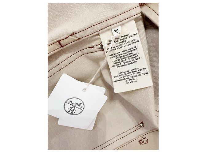 Abrigo Hermès de algodón con estampado Pig-nose Multicolor - vista 5
