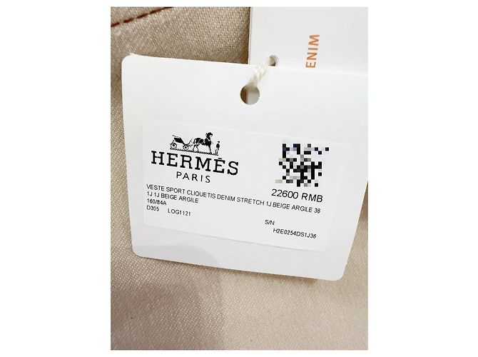 Abrigo Hermès de algodón con estampado Pig-nose Multicolor - vista 6