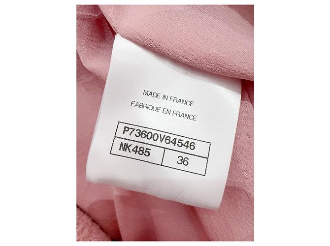 Chanel Jacke aus rosa Tweed Größe 36 Mehrfarben - Ansicht 6