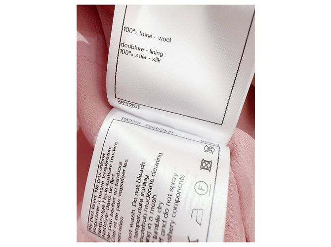 Chanel Jacke aus rosa Tweed Größe 36 Mehrfarben - Ansicht 7