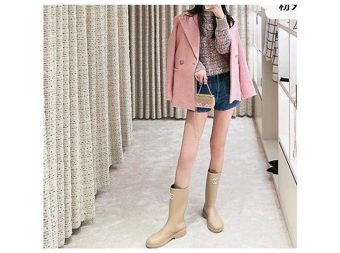 Chanel Jacke aus rosa Tweed Größe 36 Mehrfarben - Ansicht 9