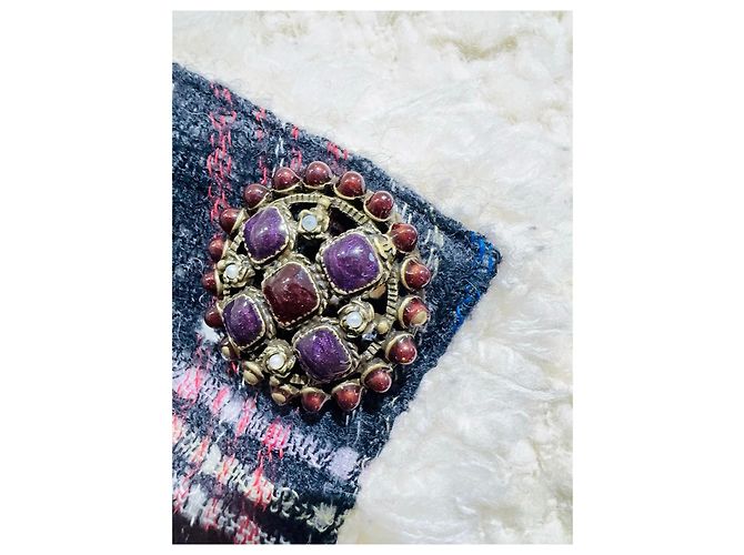 Abrigo Chanel Edinburgh de tweed Multicolor - vista 2