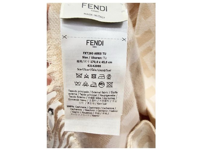 Sciarpa Fendi in cashmere reversibile Multicolore - vista 3