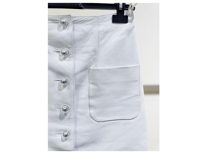 Chanel Lammleder Rock mit hoher Taille Mehrfarben - Ansicht 3