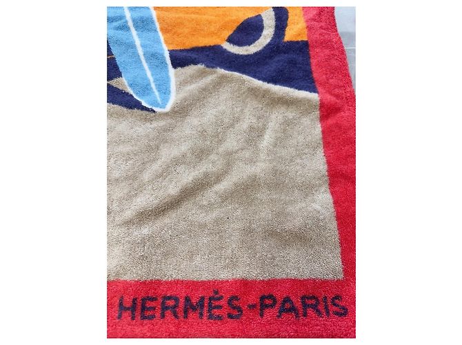 Pareo Hermès in cotone 150 x 95 cm Multicolore - vista 3
