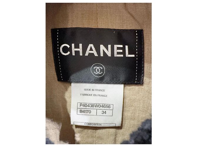 Chanel Jacke aus schwarzem Tweed Größe 34 Mehrfarben - Ansicht 3