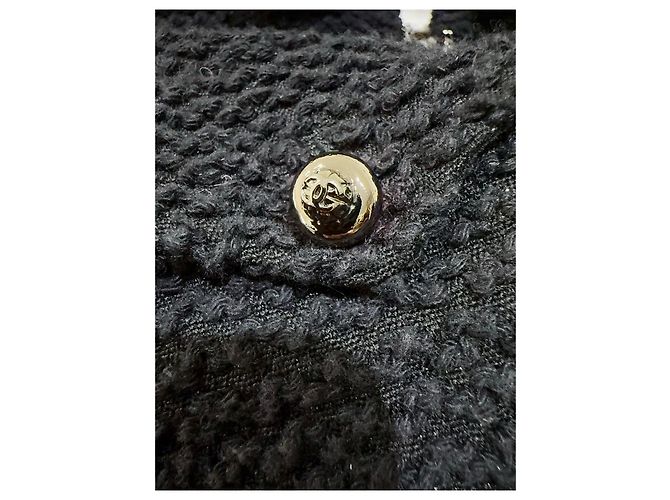 Chanel Jacke aus schwarzem Tweed Größe 34 Mehrfarben - Ansicht 4