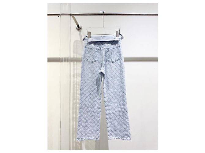 Pantalones Chanel Azules de Algodón Acolchados Multicolor - vista 2