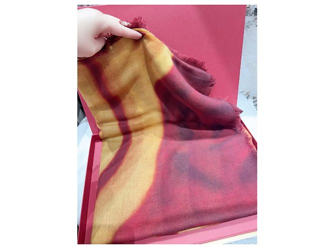 Sciarpa Chanel in cashmere multicolore - vista 2