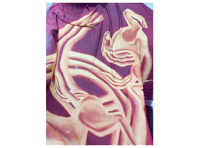 Sciarpa Chanel in cashmere multicolore - vista 5