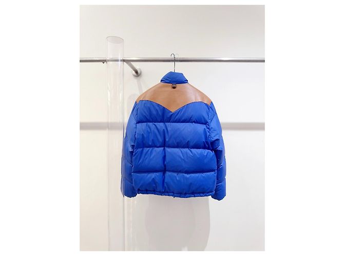 Louis Vuitton Daunenjacke Lammleder Patchwork Polyamid 38 Mehrfarben - Ansicht 5