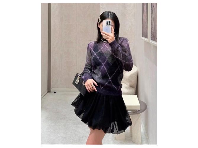 Dior Strickpullover aus Wolle und Mohair Mehrfarben - Ansicht 5