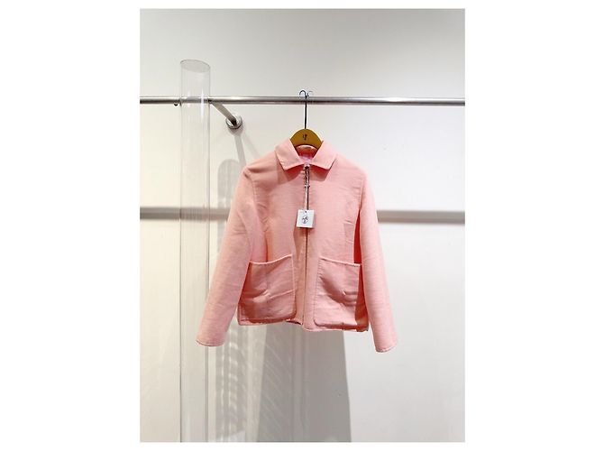 Abrigo Hermès Rosa de Cashmere Pig-nose Multicolor - vista 4