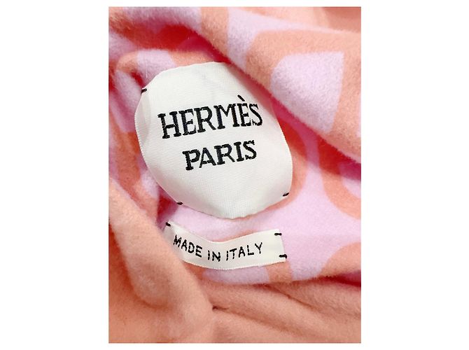 Abrigo Hermès Rosa de Cashmere Pig-nose Multicolor - vista 6