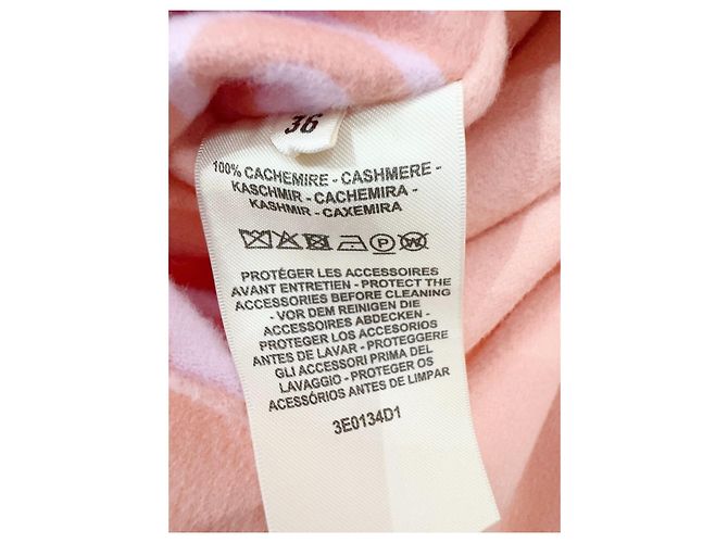Abrigo Hermès Rosa de Cashmere Pig-nose Multicolor - vista 7
