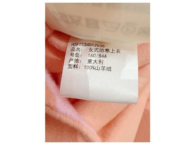 Abrigo Hermès Rosa de Cashmere Pig-nose Multicolor - vista 8