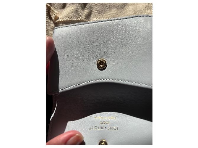 Louis Vuitton light blue leather wallet - view 12