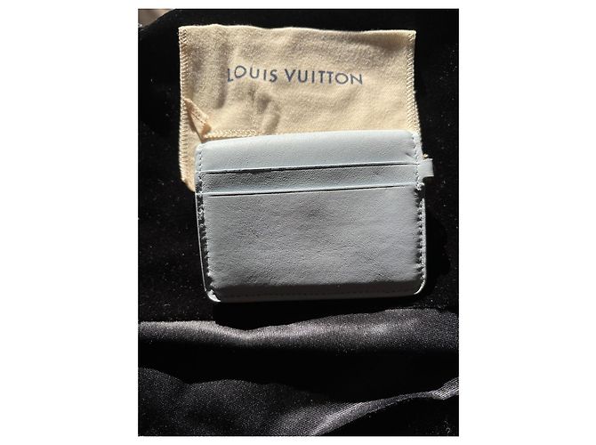 Louis Vuitton light blue leather wallet - view 8