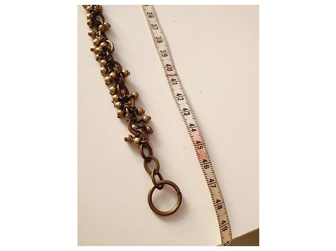 Collana plastron Zuhair Murad x Mango ornata di cristalli e perle Argento D'oro - vista 5