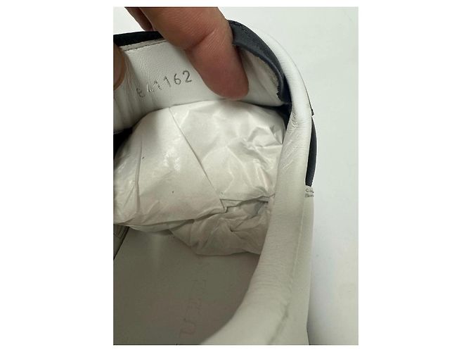 Sneakers Alexander McQueen Oversized in pelle nera Nero Bianco - vista 6