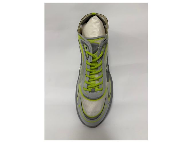 Baskets Dior B30 en toile technique et daim - Gris/Vert - vue 6