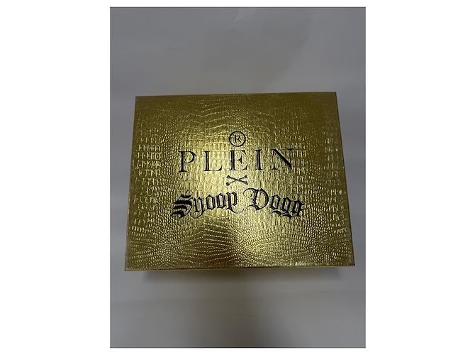 Philipp Plein x Snoop Dogg Sneakers Alte Vernice Nera e Oro Nero D'oro - vista 10