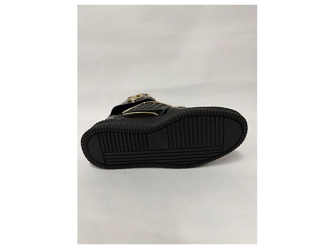 Philipp Plein x Snoop Dogg Sneakers Alte Vernice Nera e Oro Nero D'oro - vista 8