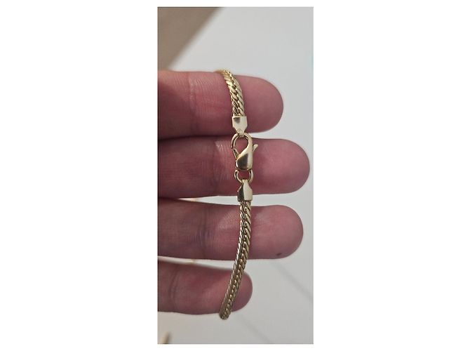 Autre Marque Collar Malla Inglesa de Oro Amarillo 18k Dorado - vista 5