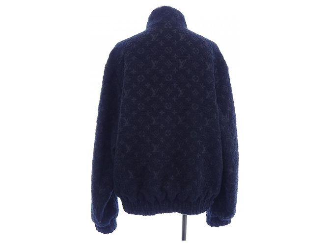 Blouson de lana bouclé Monogram Louis Vuitton Azul Azul marino - vista 2