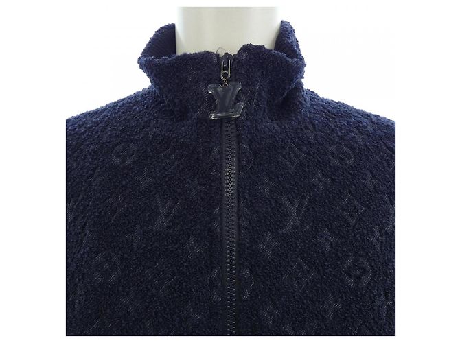 Blouson de lana bouclé Monogram Louis Vuitton Azul Azul marino - vista 5