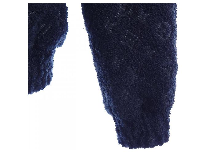 Blouson de lana bouclé Monogram Louis Vuitton Azul Azul marino - vista 6