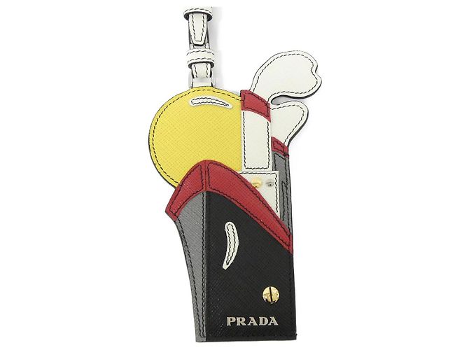 Prada 2EN044 Saffiano Gepäckanhänger Schwarz - Ansicht 2