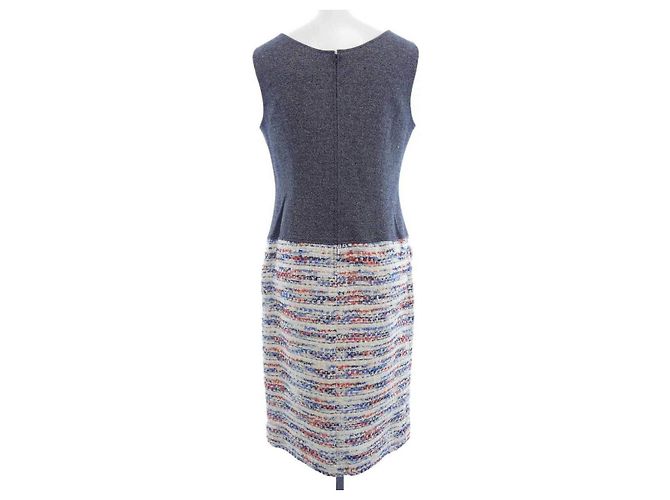 Autre Marque TAE ASHIDA Kleid Weiß Marineblau - Ansicht 2