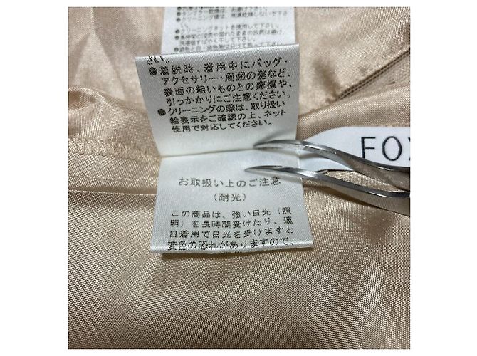 Autre Marque Falda transparente de plis aleatorios FOXEY Beige - vista 6
