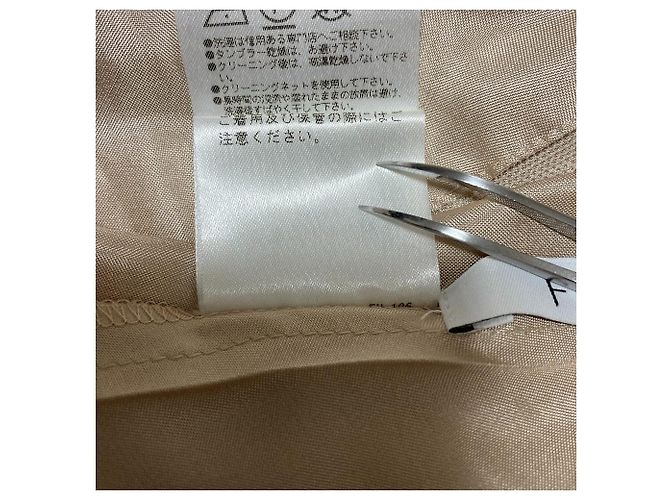 Autre Marque Falda transparente de plis aleatorios FOXEY Beige - vista 7