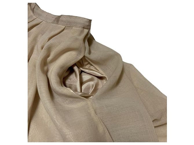 Autre Marque Falda transparente de plis aleatorios FOXEY Beige - vista 8