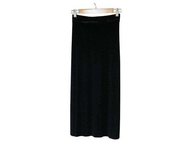 Theory Falda larga de punto COMPACT CREPE Negro - vista 2